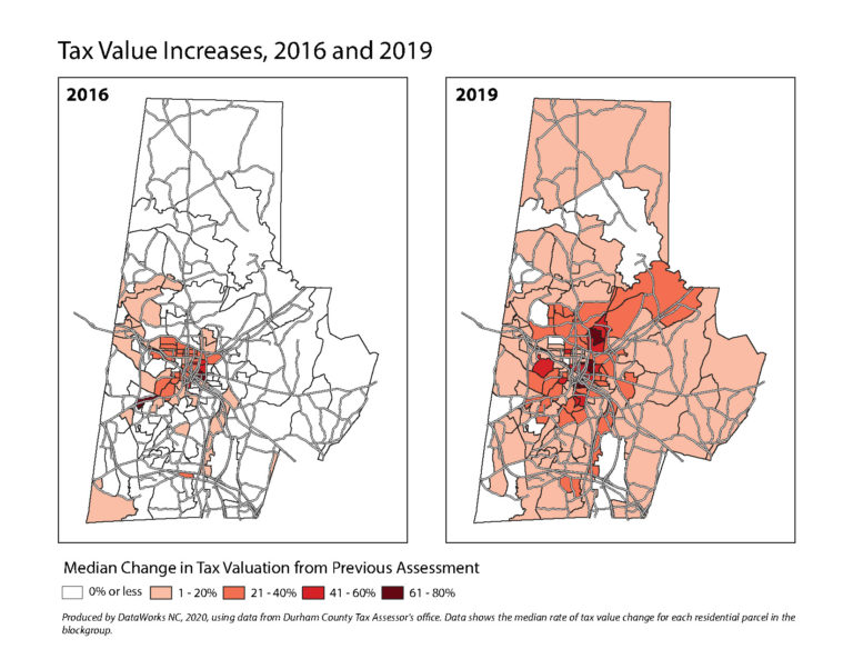 Changing Neighborhood, Higher Taxes DataWorks NC